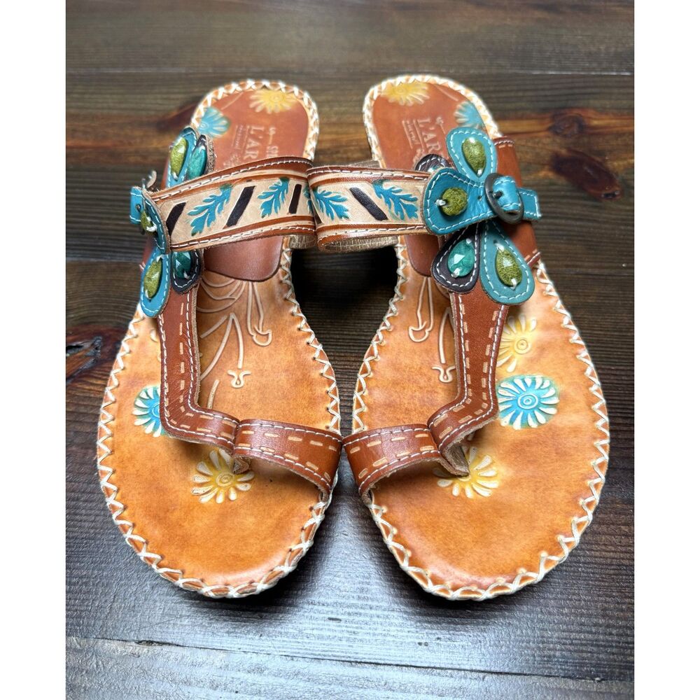 SPRING STEP L'ARTISTE SANTORINI SLIDE SANDAL Size 40/ 9